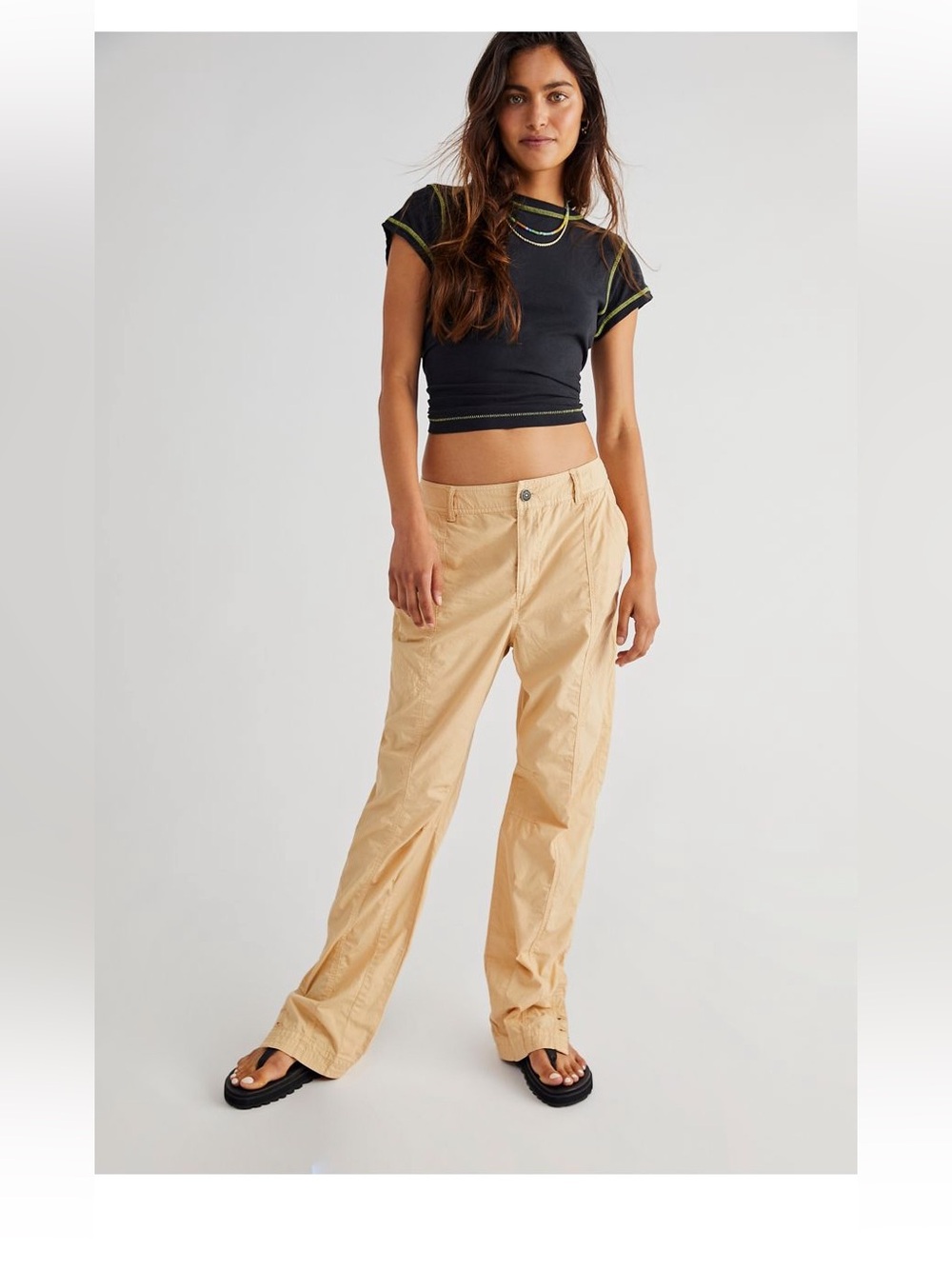 Free people  lucid dreams track trousers lightweight pant 100% cotton